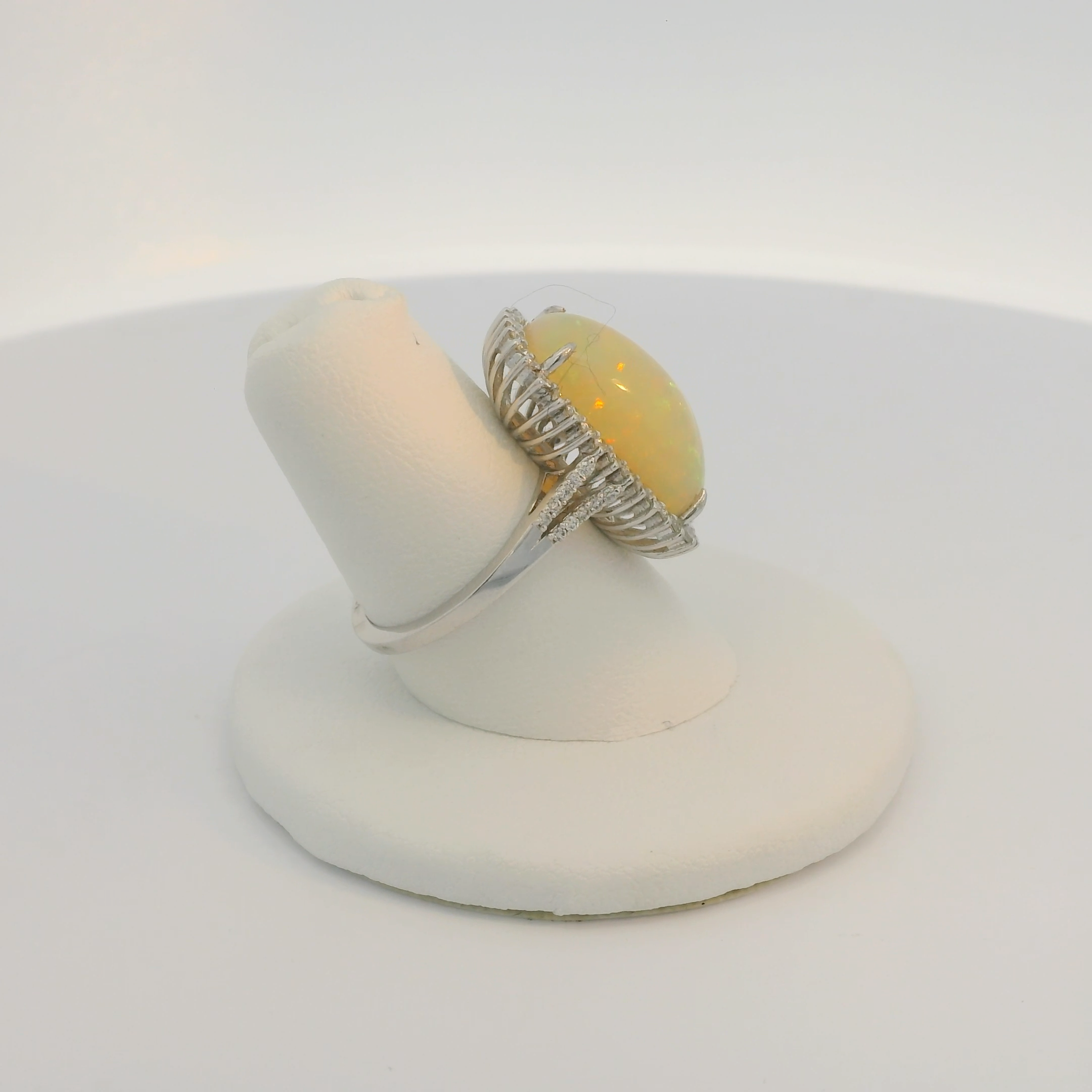 Opal and Diamond Ring