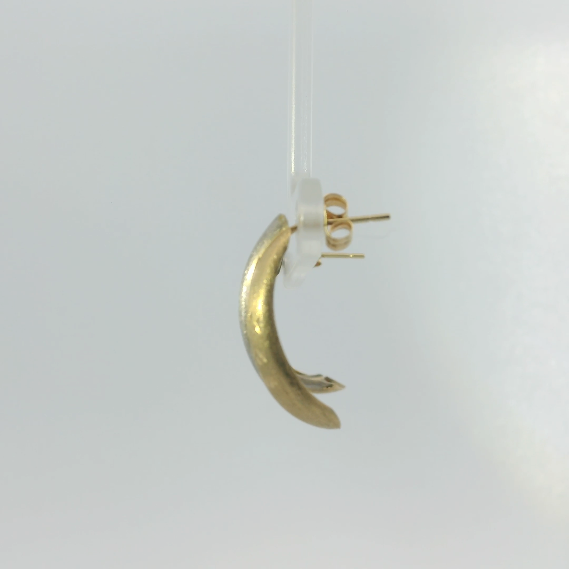 Two-Tone Hoop Earrings