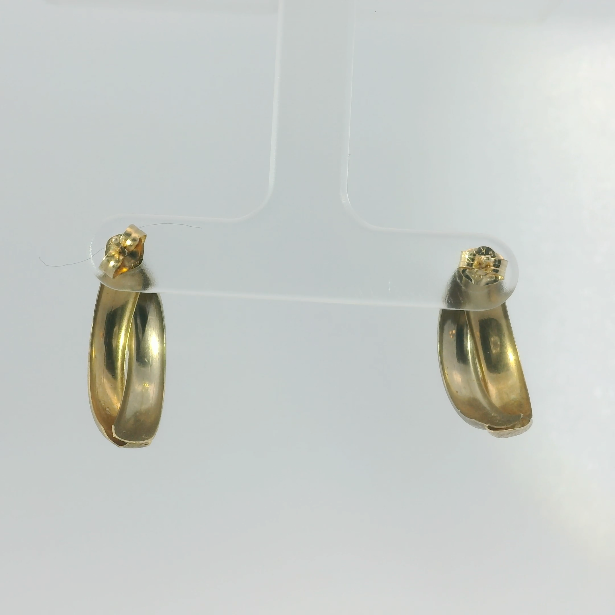 Two-Tone Hoop Earrings
