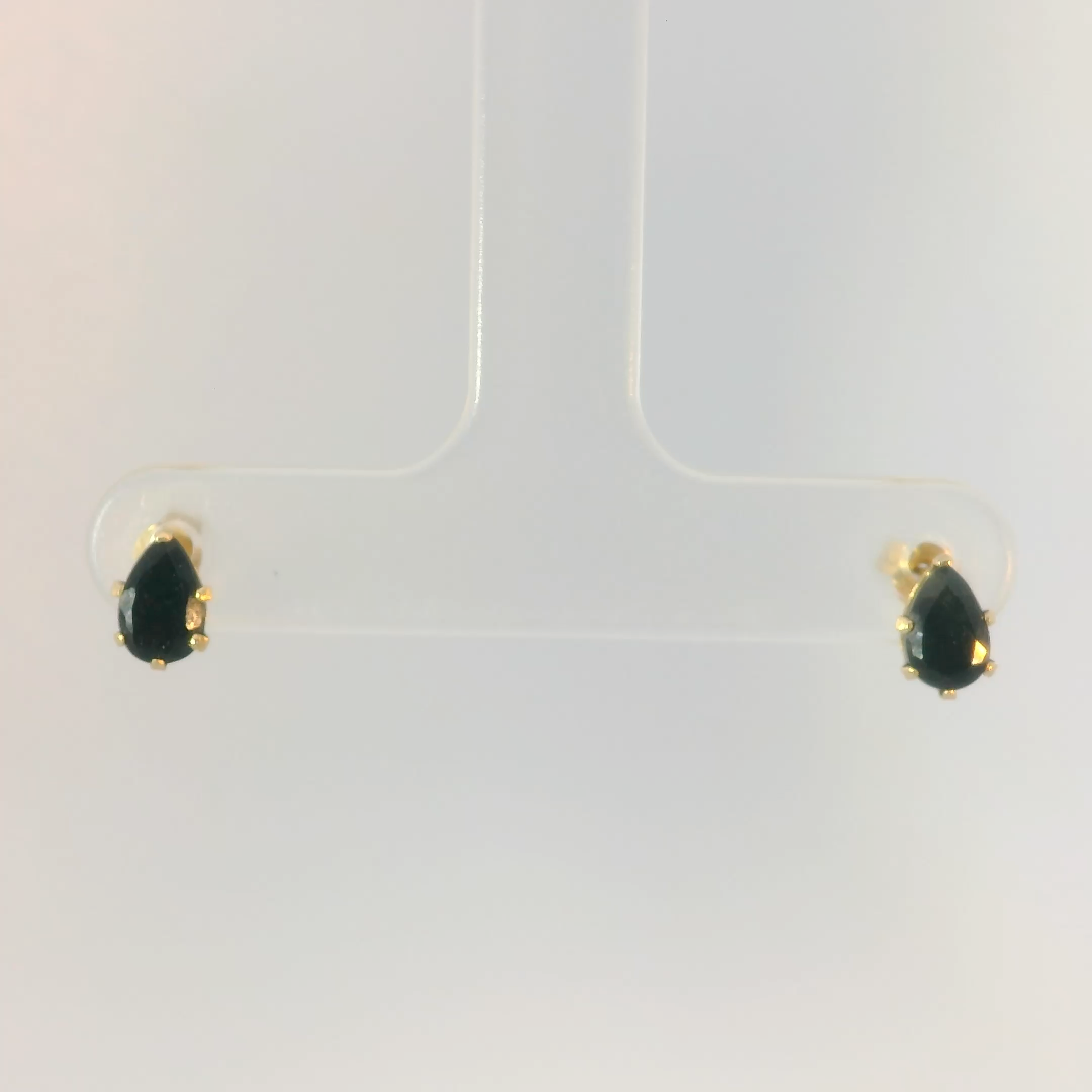 Elegant Black  Onyx Teardrop Earrings