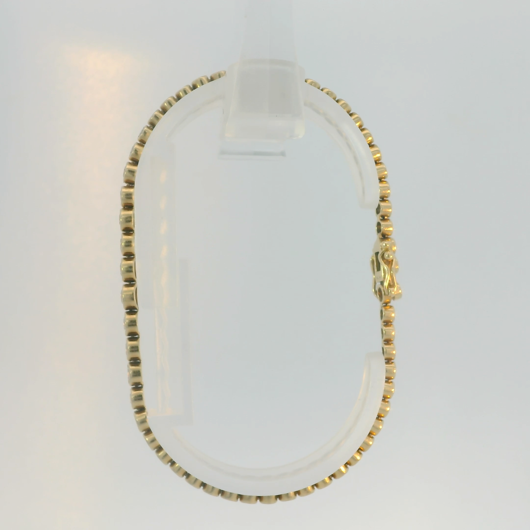 Bezel Set Gold Diamond & Bracelet