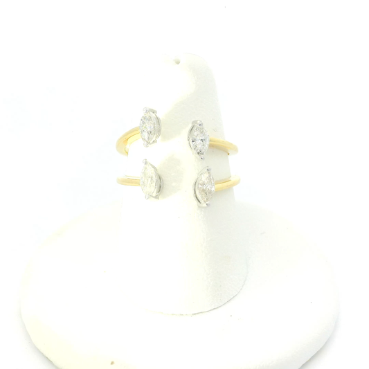 Marquise Diamond-Studded Rings