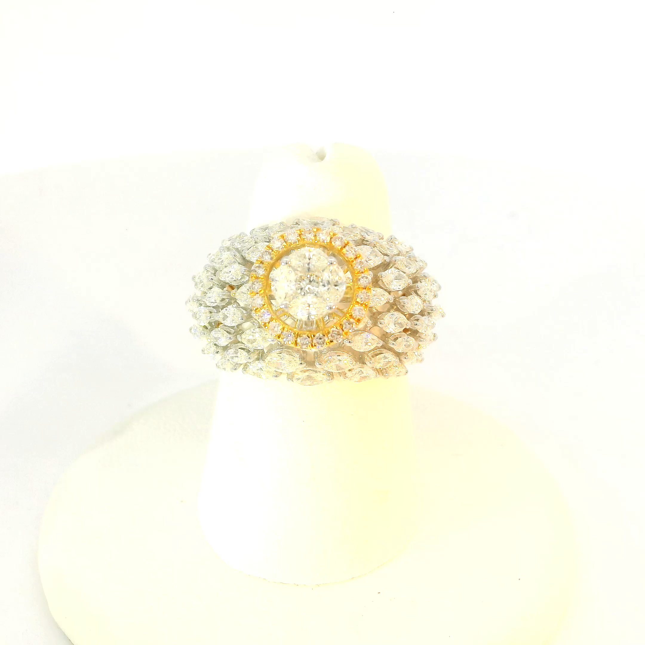 Marquise Studded Diamond Ring
