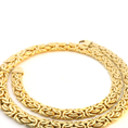 Load image into Gallery viewer, Luxurious Yellow Gold Byzantine Chain Necklace
