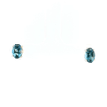 Load image into Gallery viewer, Gold Stud Earrings with Oval BlueTopaz Cabochons
