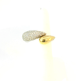 Load image into Gallery viewer, Gold Ring with Round Brilliant Pave Set Diamonds
