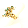 Load image into Gallery viewer, Gold Cocktail Ring with Marquise Emeralds
