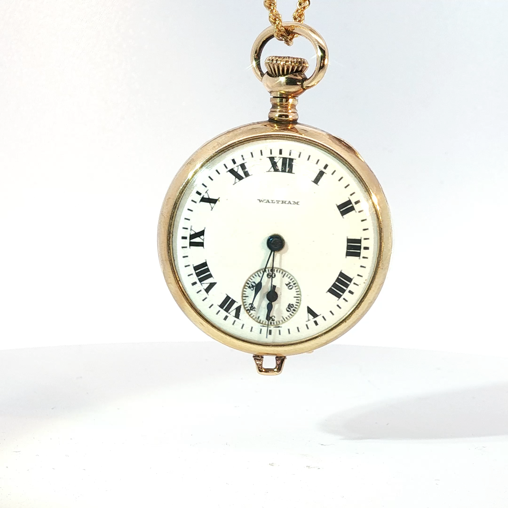 Vintage Waltham Yellow Gold Pendant Watch