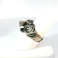 Load image into Gallery viewer, Sterling Silver Tiger Head Signet Ring
