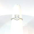 Load image into Gallery viewer, Oval Cut Diamond Multistone Ring in White Gold

