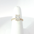 Load image into Gallery viewer, Gold Engagement Ring with Radiant Cut Diamond
