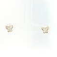 Load image into Gallery viewer, Yellow Gold Diamond Butterfly Stud Earrings
