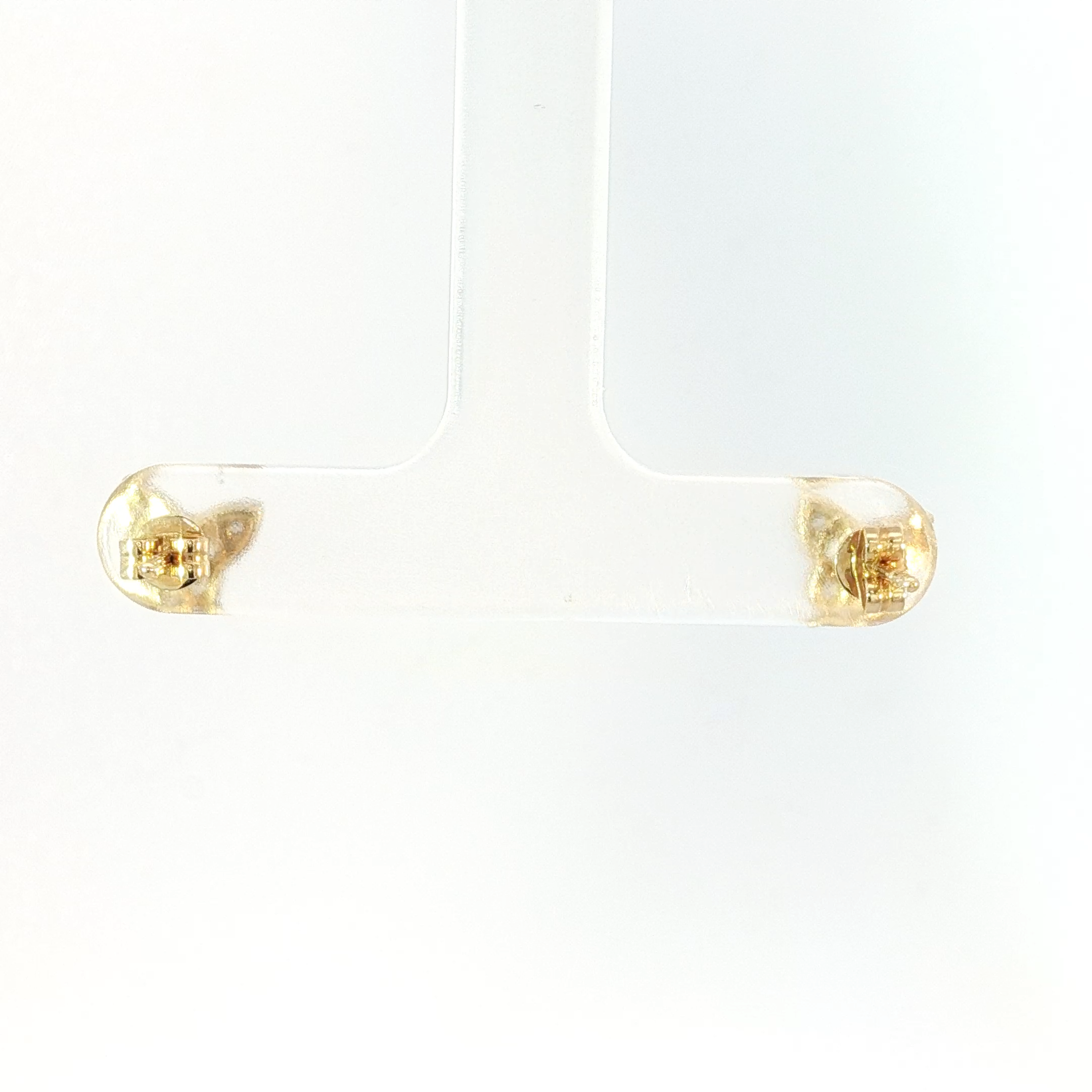 Yellow Gold Diamond Butterfly Stud Earrings