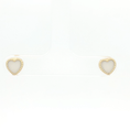 Load image into Gallery viewer, Yellow Gold Heart Stud Earrings
