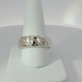Load image into Gallery viewer, Diamond-Accented White Gold Finish Silver Band Ring
