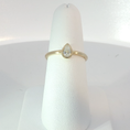 Load image into Gallery viewer, Pear Cut Diamond Solitaire Ring in Yellow Gold
