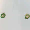 Load image into Gallery viewer, Classic Yellow Gold Stud Earrings with Oval Emeralds
