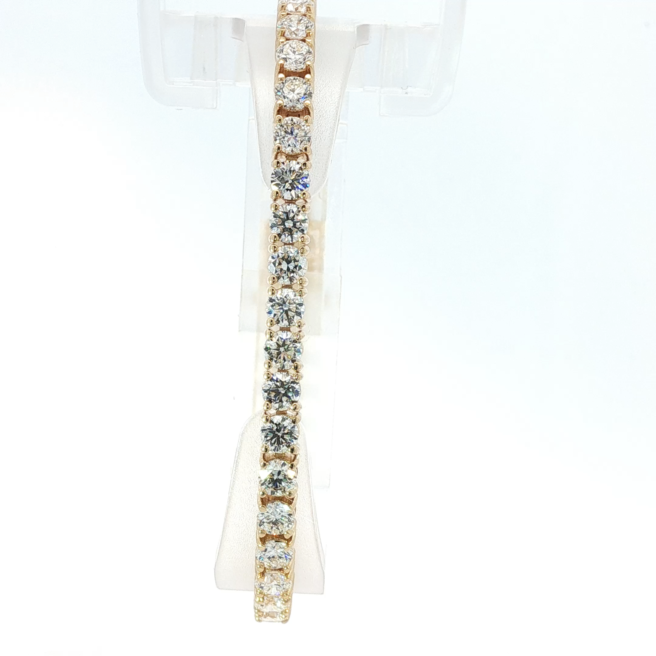 Gold Diamond Tennis Bracelet