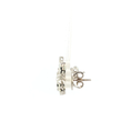 Load image into Gallery viewer, White Gold Stud Earrings with Diamond Cluster Design
