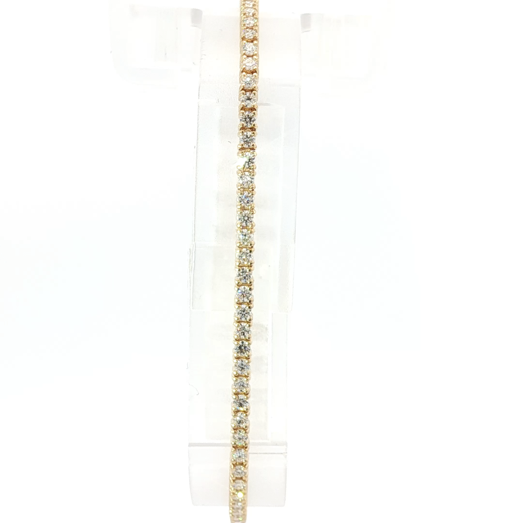 Gold Diamond Tennis Bracelet