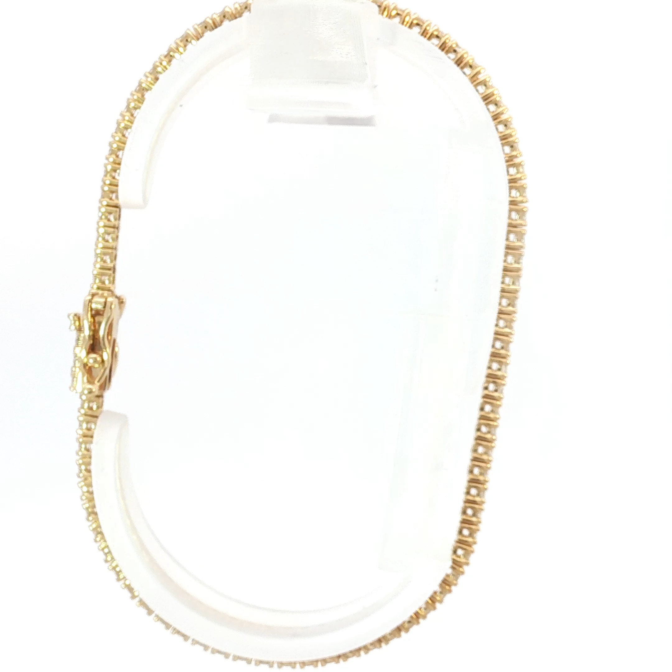 Gold Diamond Tennis Bracelet