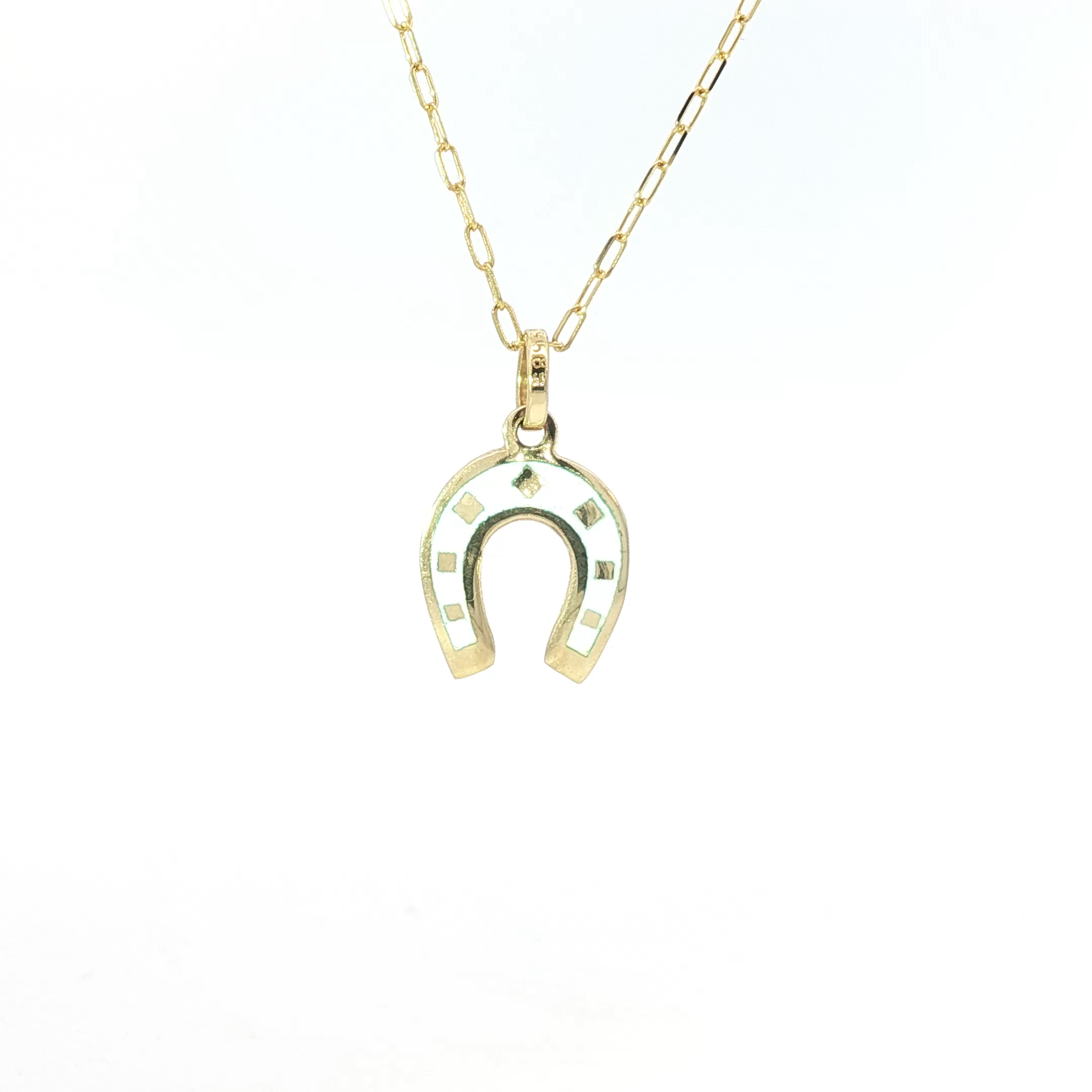 Yellow Gold Horseshoe Pendant