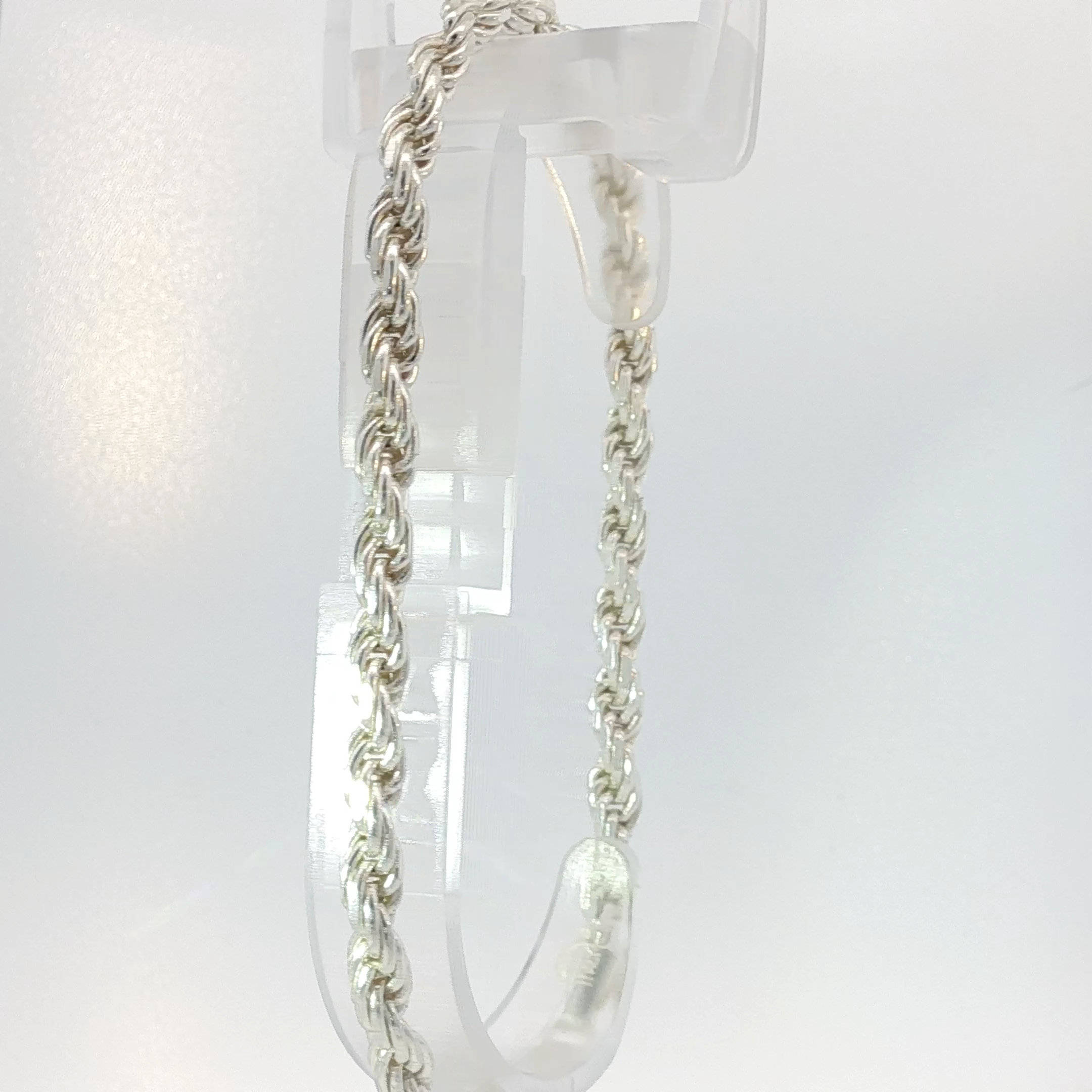 Classic Silver Rope Bracelet