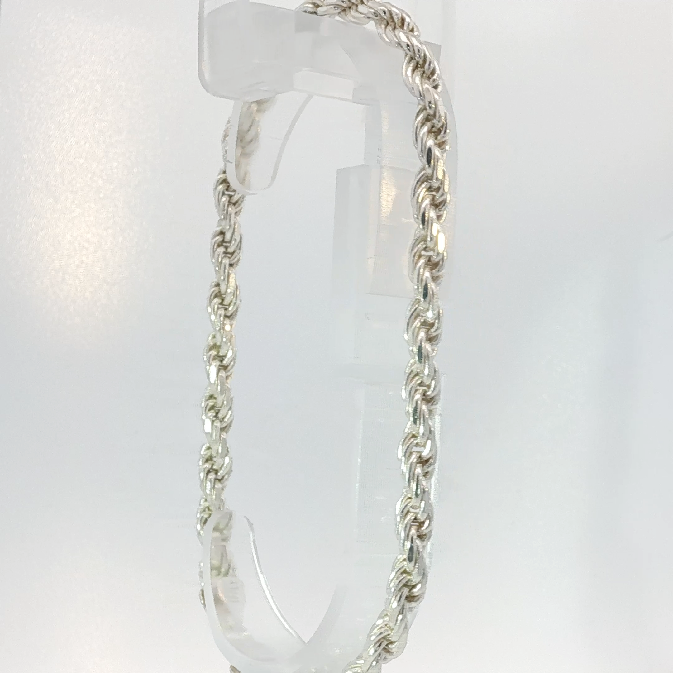 Classic Silver Rope Bracelet