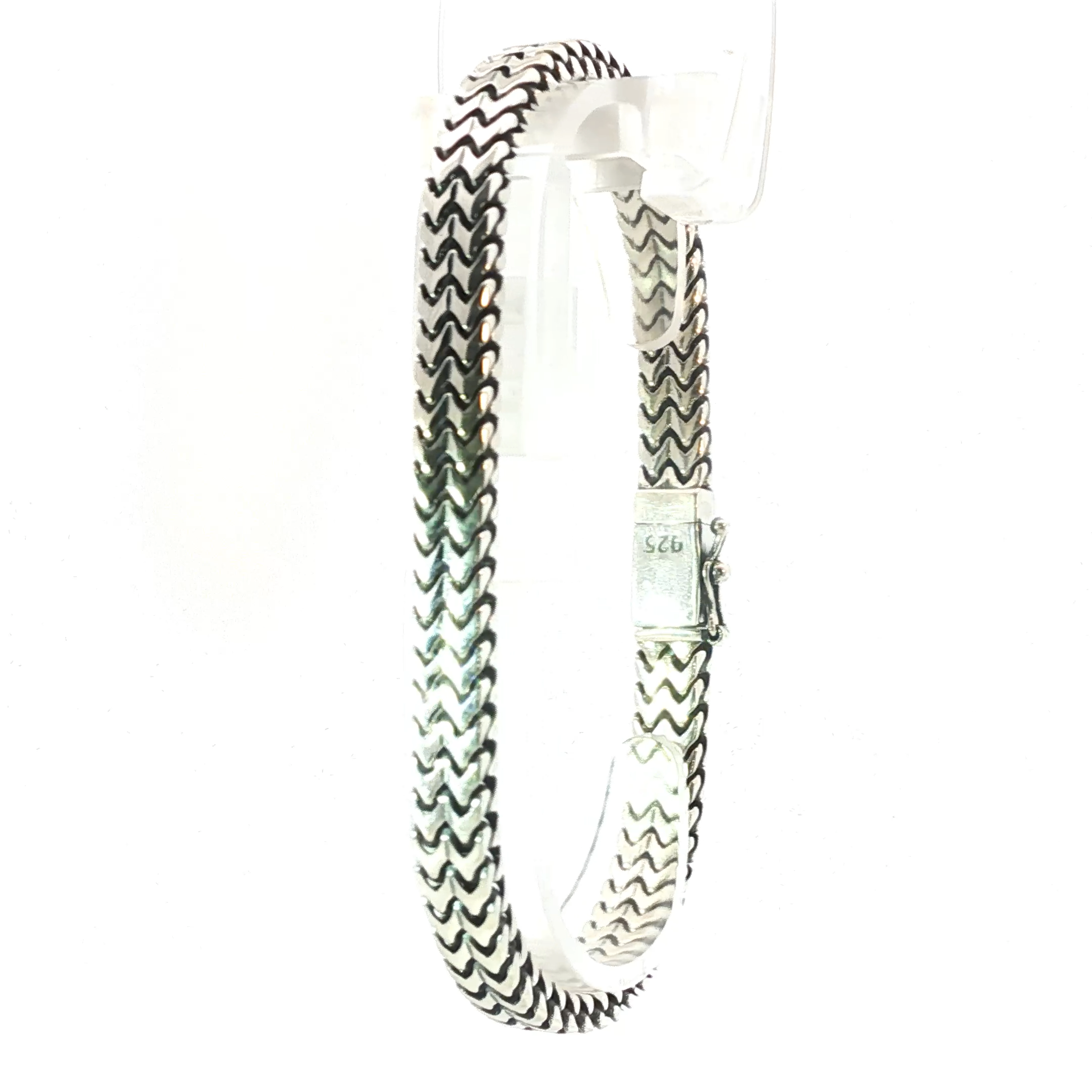 Sterling Silver Zigzag Chain Bracelet