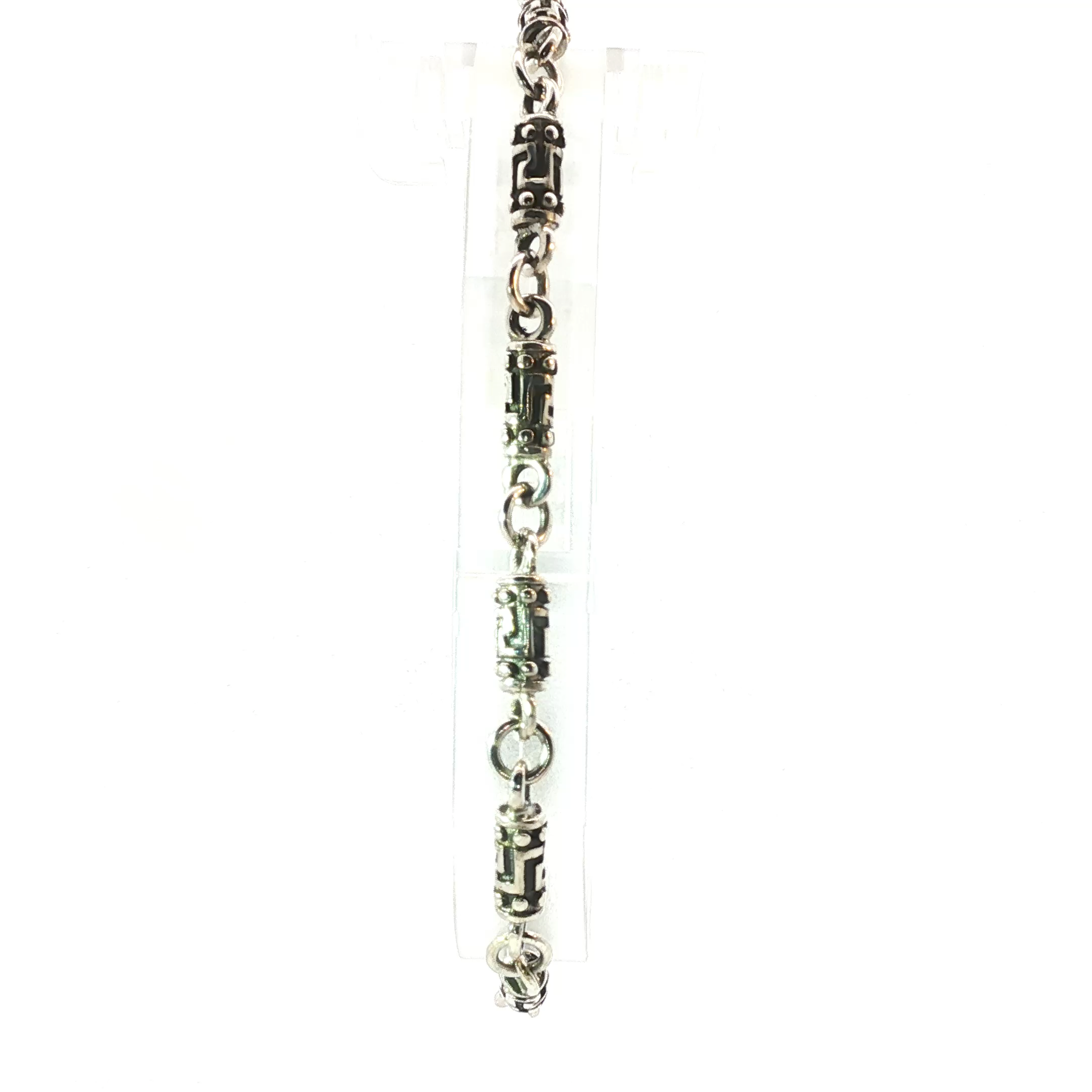 Sterling Silver Engraved Chain Bracelet