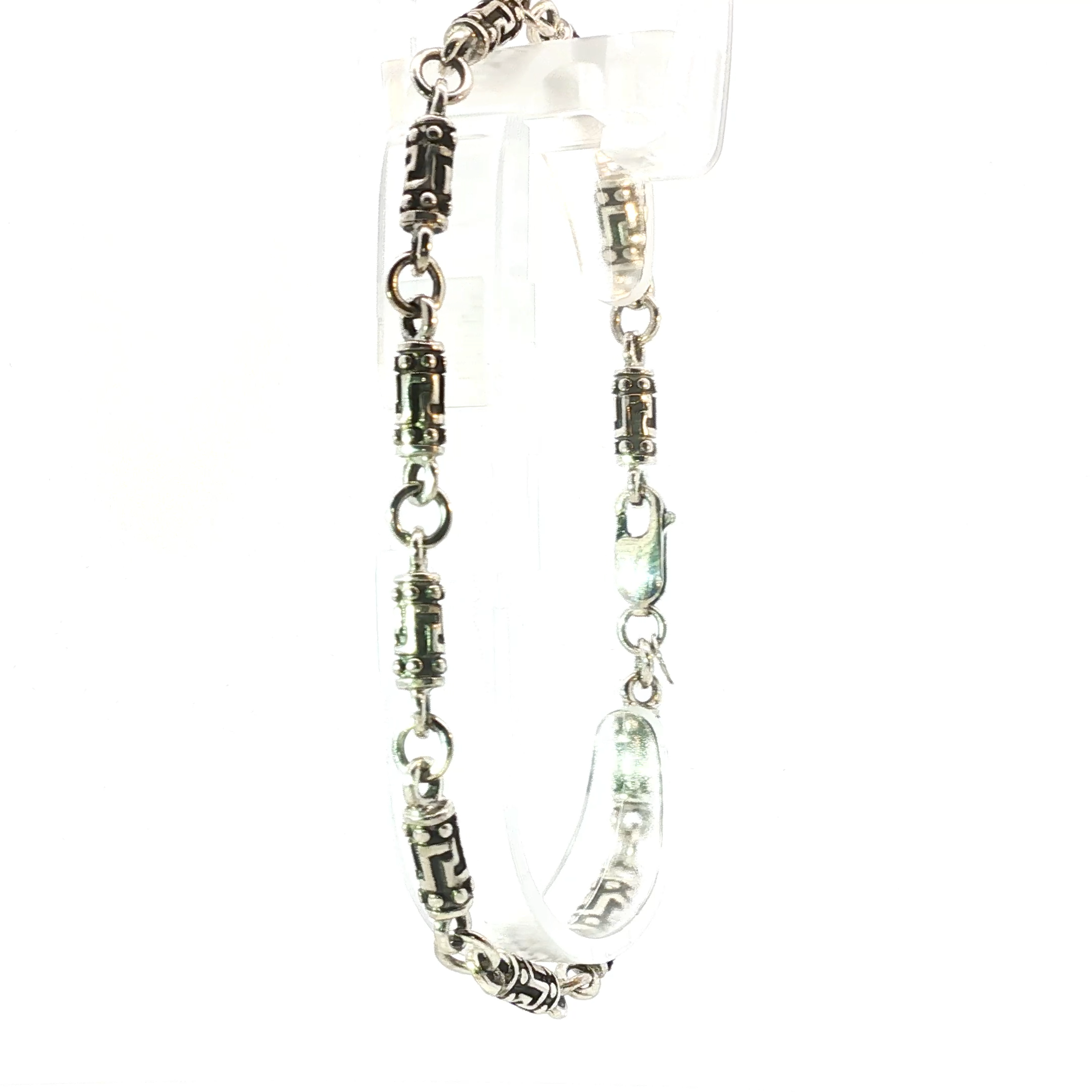 Sterling Silver Engraved Chain Bracelet