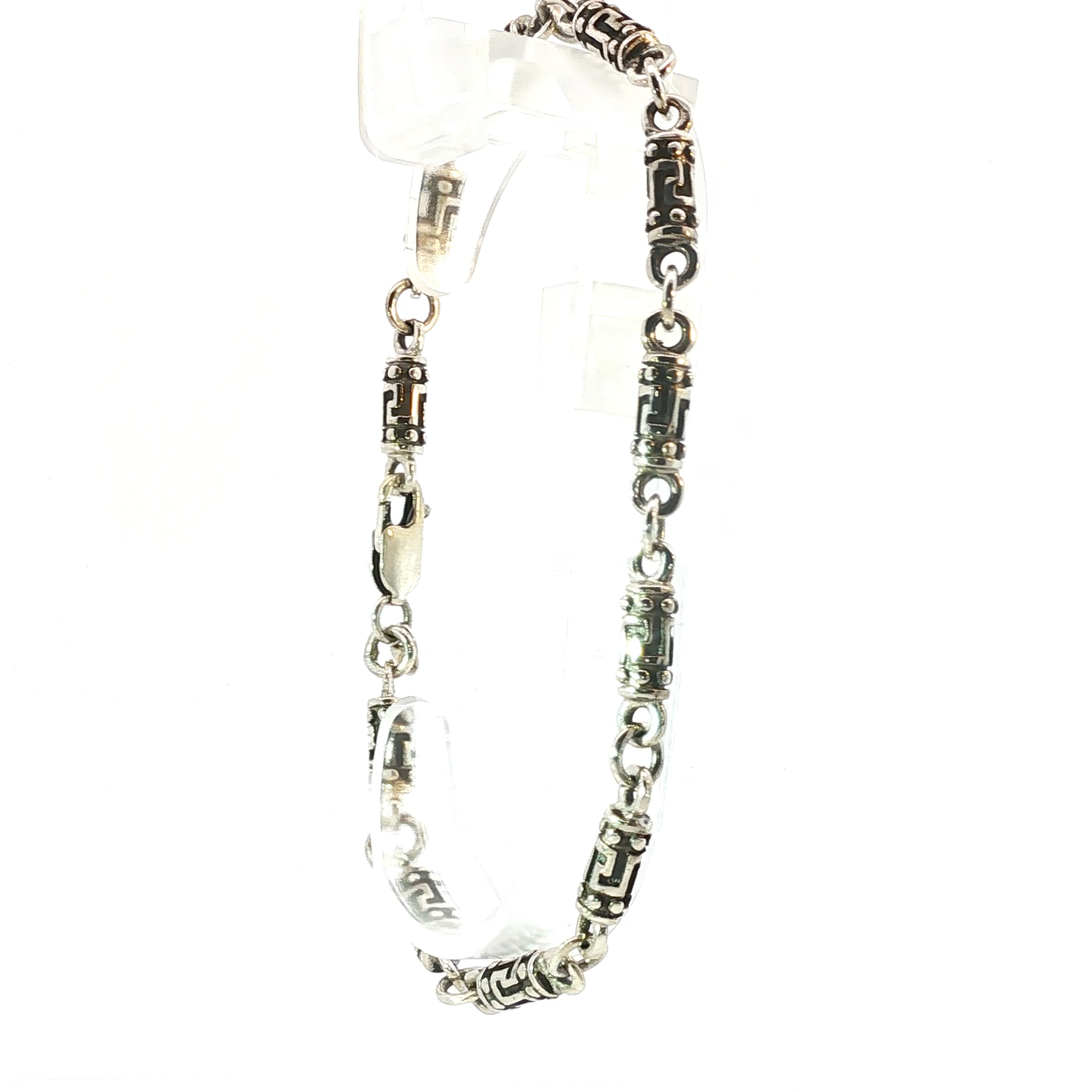 Sterling Silver Engraved Chain Bracelet