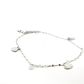 Load image into Gallery viewer, Silver Charm Anklet with Crystal and Seashell Accents

