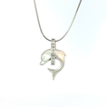 Load image into Gallery viewer, Silver Diamond Dolphin Charm
