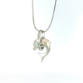 Load image into Gallery viewer, Silver Diamond Dolphin Charm
