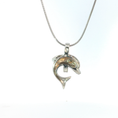 Load image into Gallery viewer, Silver Diamond Dolphin Charm
