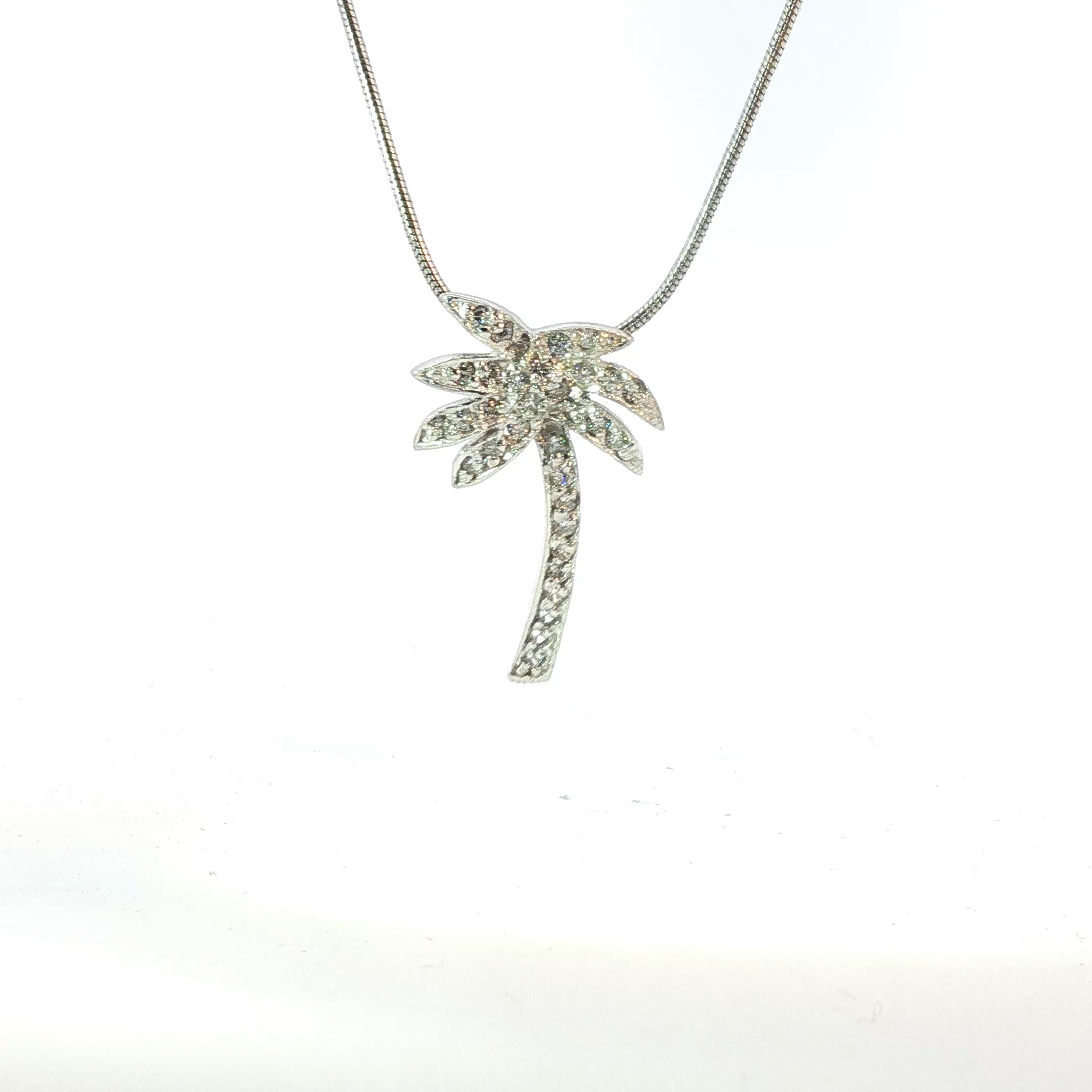 Silver Palm Tree Charm