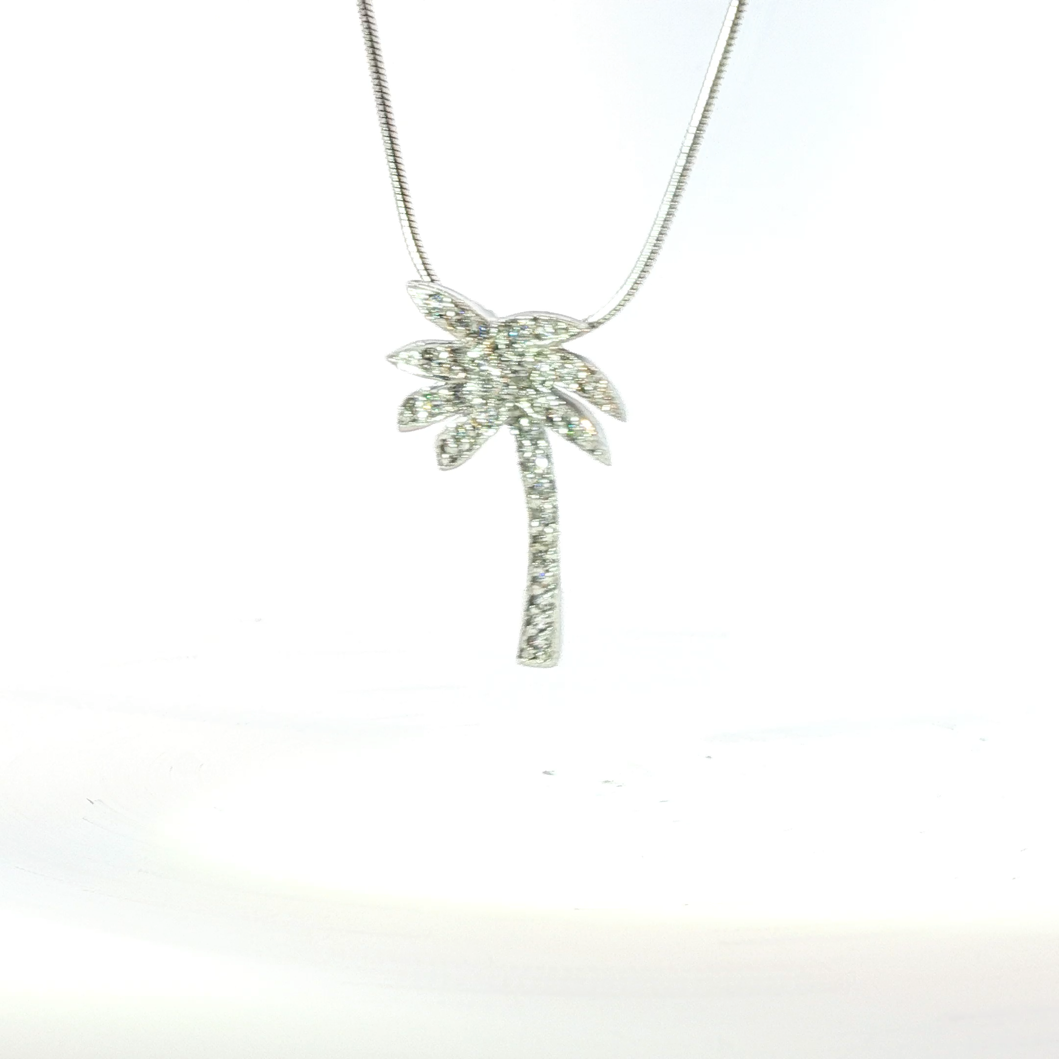 Silver Palm Tree Charm