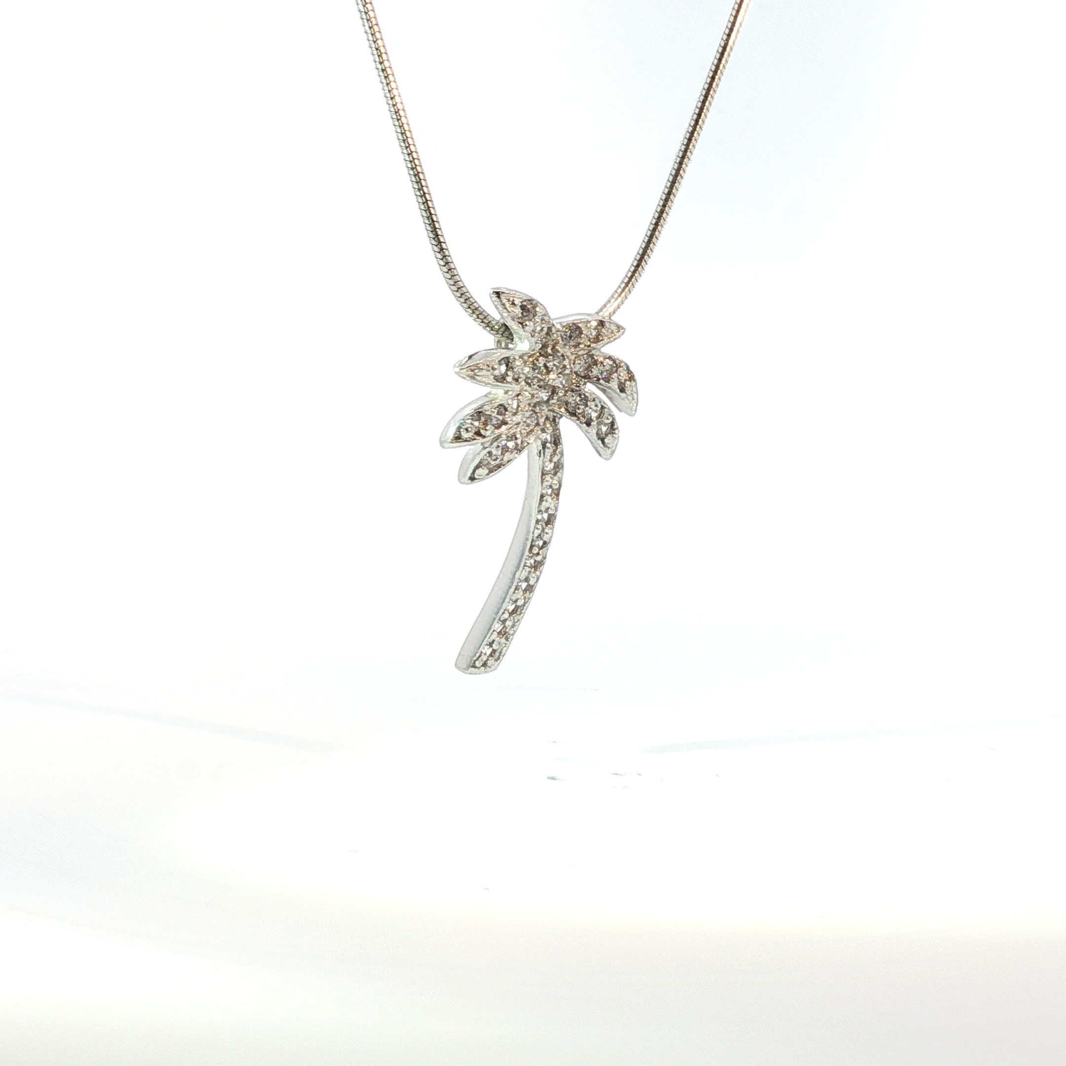 Silver Palm Tree Charm