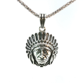 Load image into Gallery viewer, Sterling Silver Native American Chief Charm
