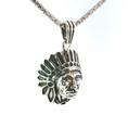 Load image into Gallery viewer, Sterling Silver Native American Chief Charm
