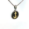 Load image into Gallery viewer, Silver Charm with Yellow(Plated) Gold Anchor
