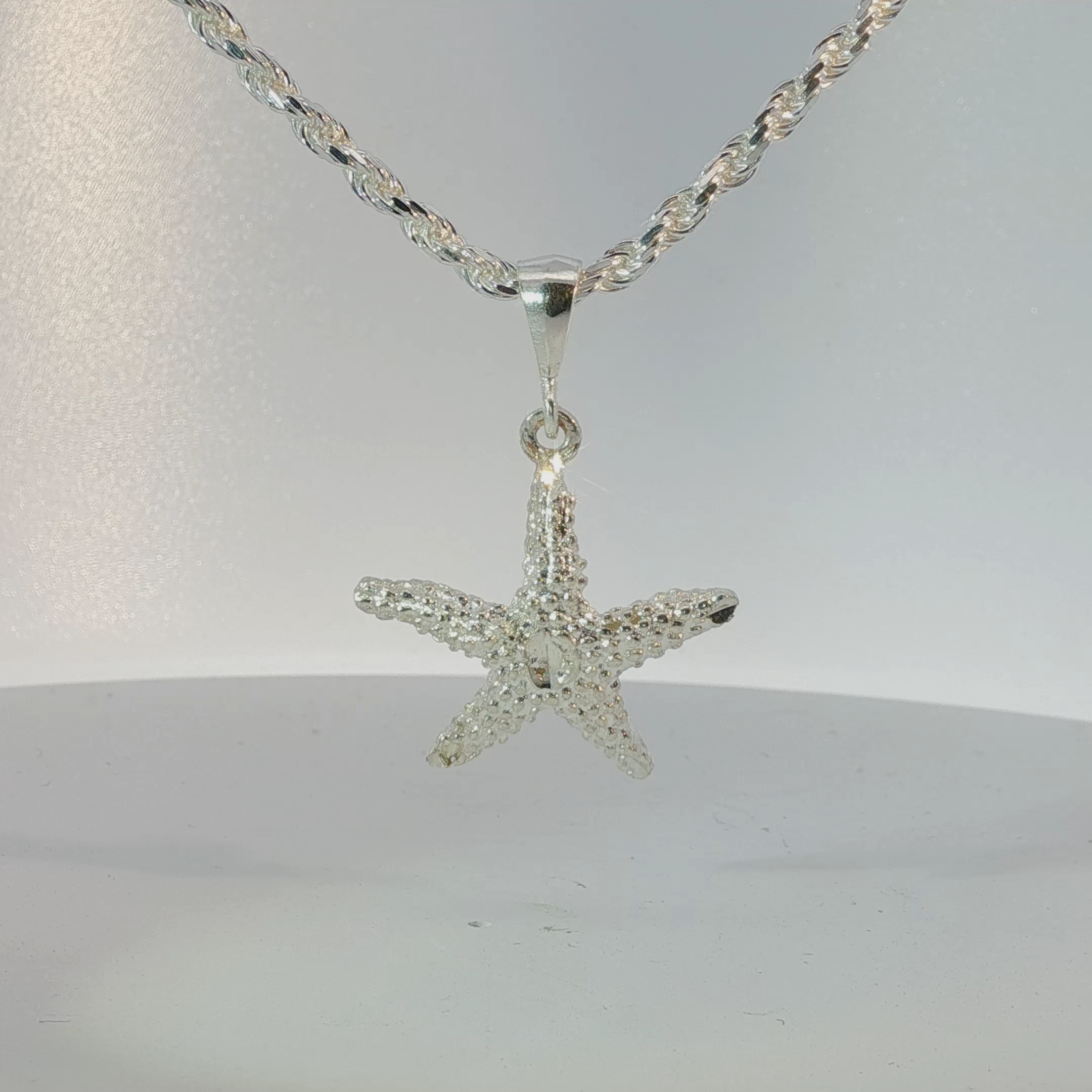 Starfish Charm in Silver