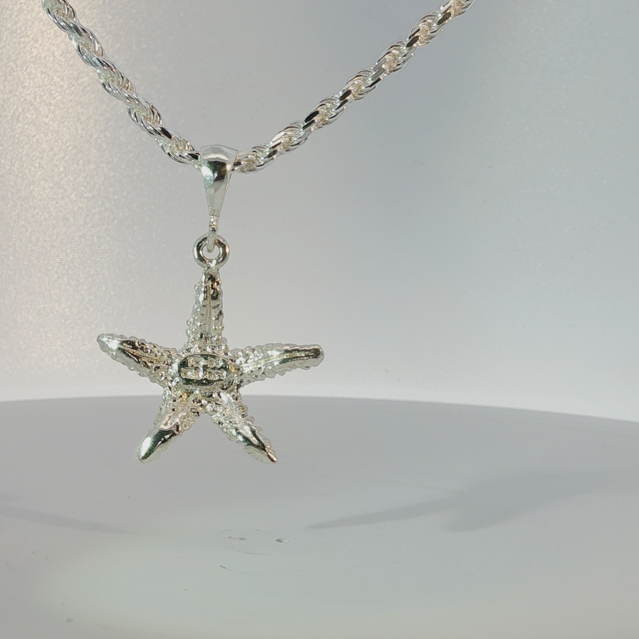 Starfish Charm in Silver
