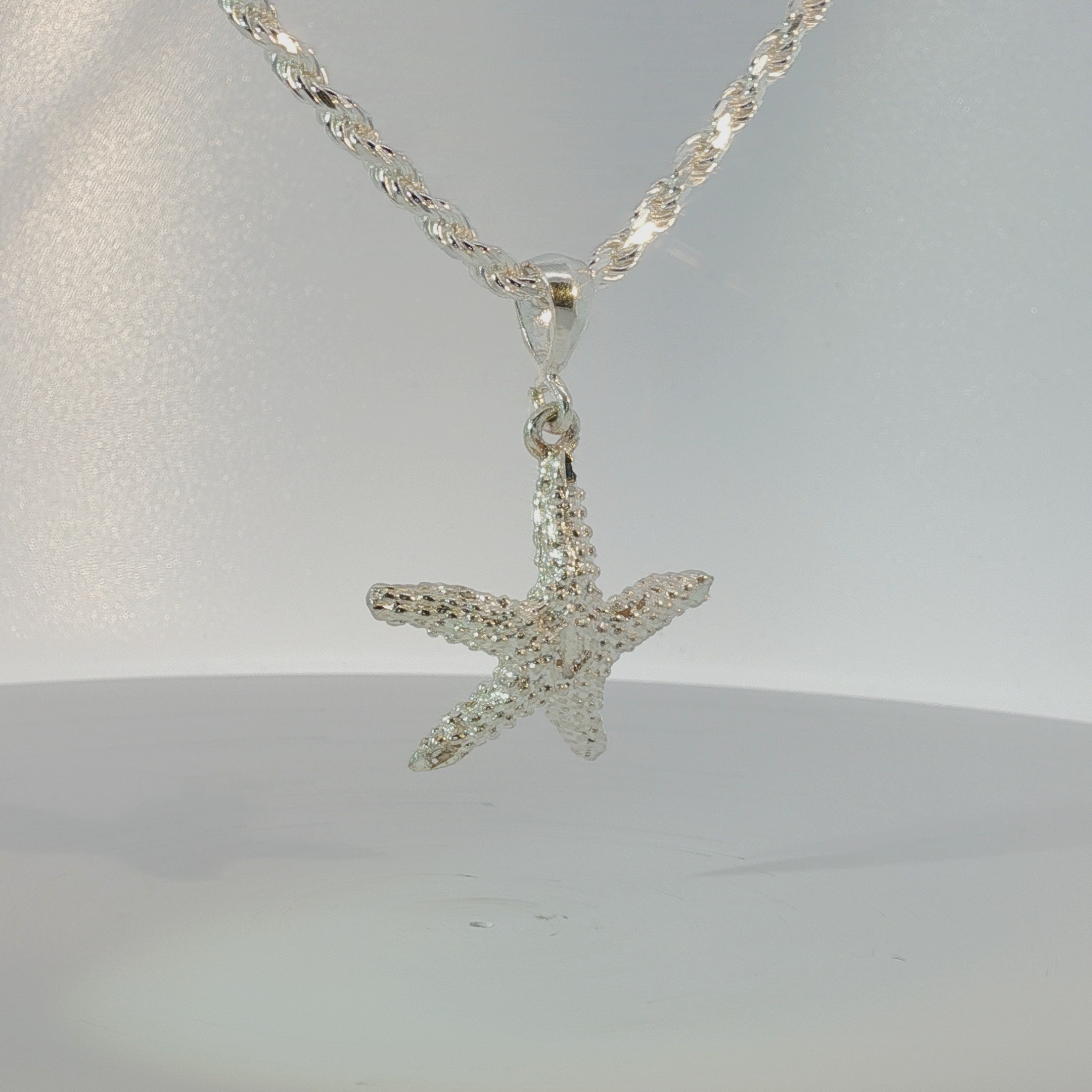 Starfish Charm in Silver