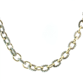 Load image into Gallery viewer, David Yurman Silver & Yellow Gold Interwoven Link Necklace
