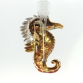 Load image into Gallery viewer, Seahorse Brooch with Green Emerald
