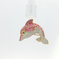 Load image into Gallery viewer, Dolphin Brooch with Round Cabochon Emerald
