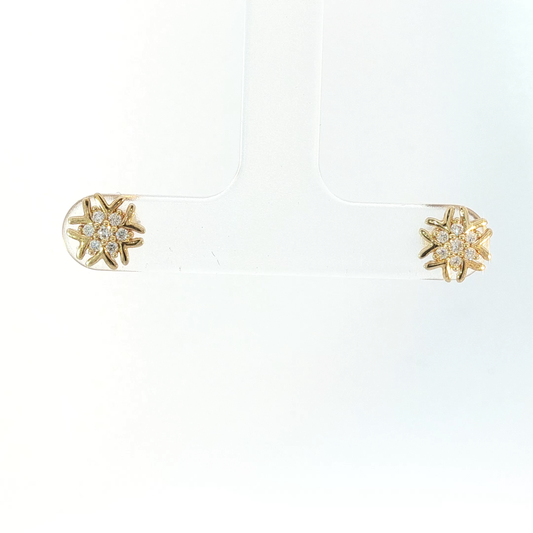 Stud Earrings with Round Brilliant Cut Diamonds