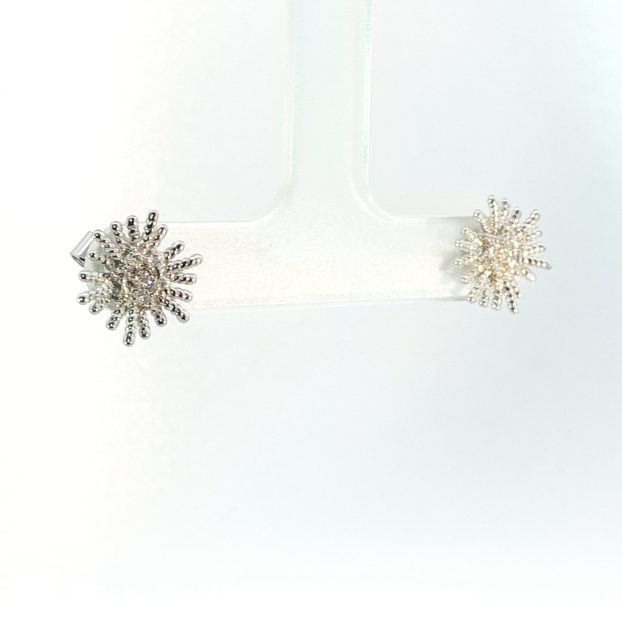 Diamond Stud Earrings in White Gold